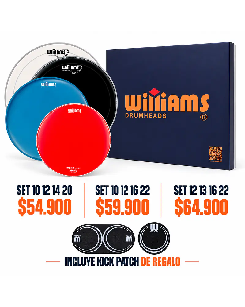 PACK WILLIAMS DENSITY DOBLE CAPA POROSO WHITE RED BLUE BLACK