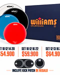 PACK WILLIAMS DENSITY DOBLE CAPA POROSO WHITE RED BLUE BLACK