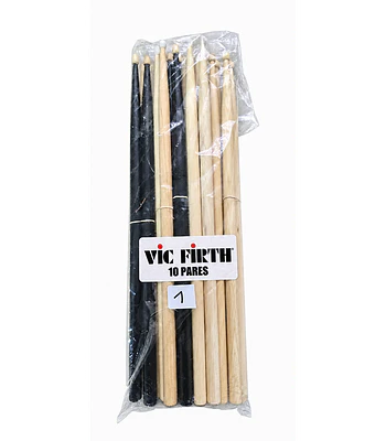 PACK MIX 10 PARES BAQUETAS VIC FIRTH - SEGUNDA SELECCIÓN