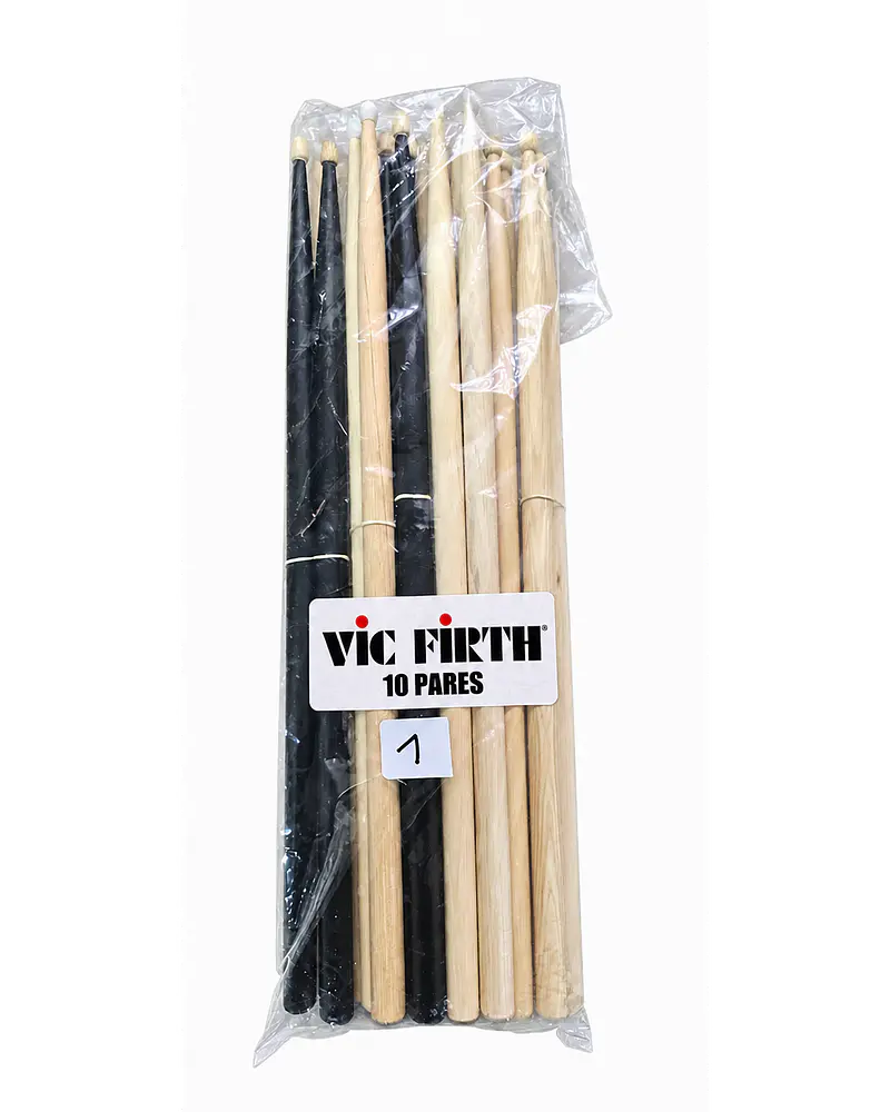 PACK MIX 10 PARES BAQUETAS VIC FIRTH - SEGUNDA SELECCIÓN