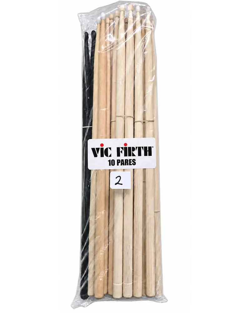 PACK MIX 10 PARES BAQUETAS VIC FIRTH - SEGUNDA SELECCIÓN