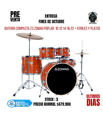 PREVENTA BATERIA Z3 ZOWAG POPLAR RED CEDAR