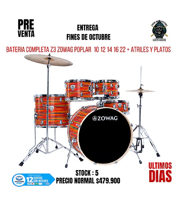 PREVENTA BATERIA Z3 ZOWAG POPLAR SWEET TIGER