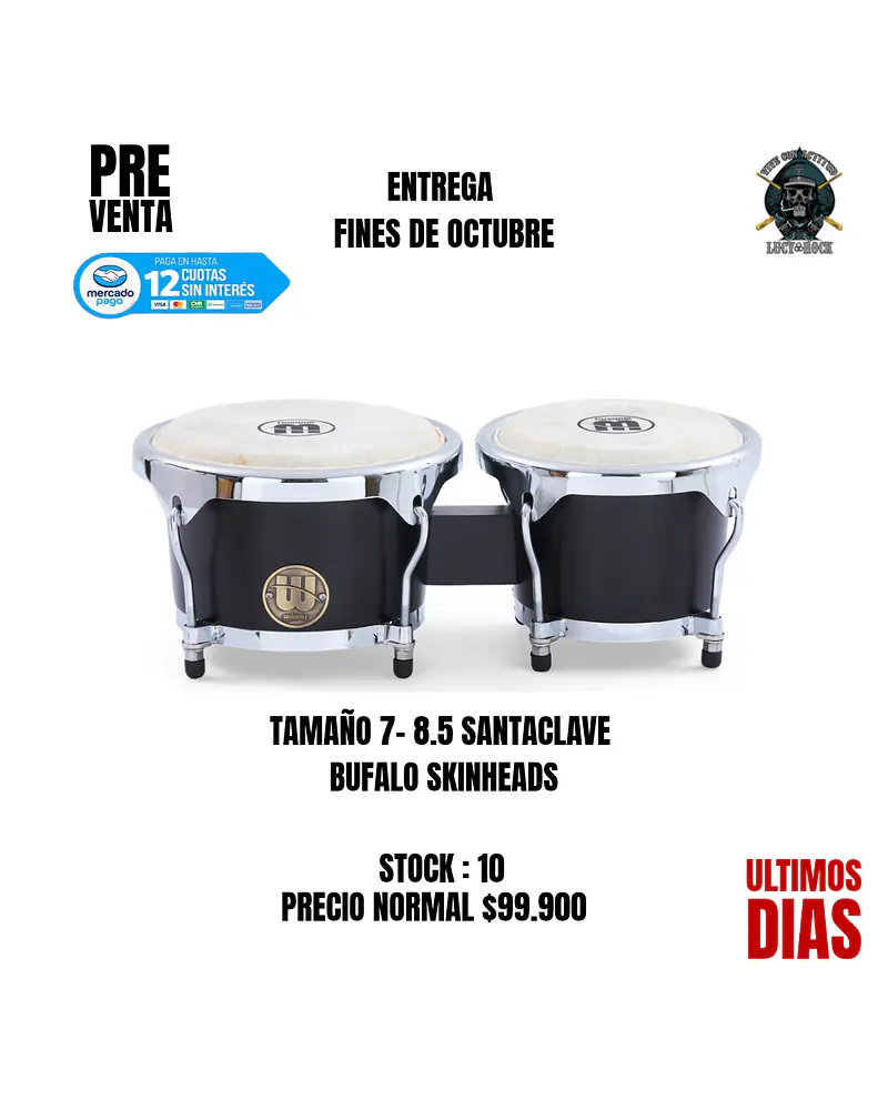 PREVENTA BONGO 7-8.5 SANTACLAVE