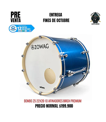 PREVENTA BOMBO Z5 22X20 BIRCH PREMIUM BLUE WARE