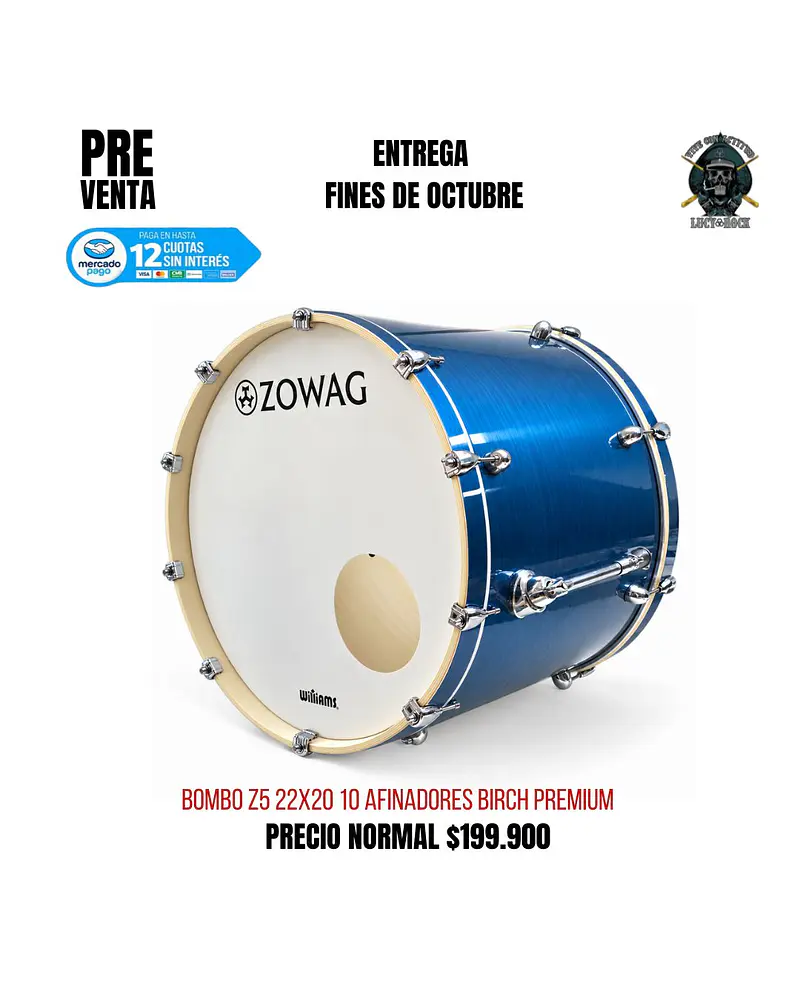 PREVENTA BOMBO Z5 22X20 BIRCH PREMIUM BLUE WARE