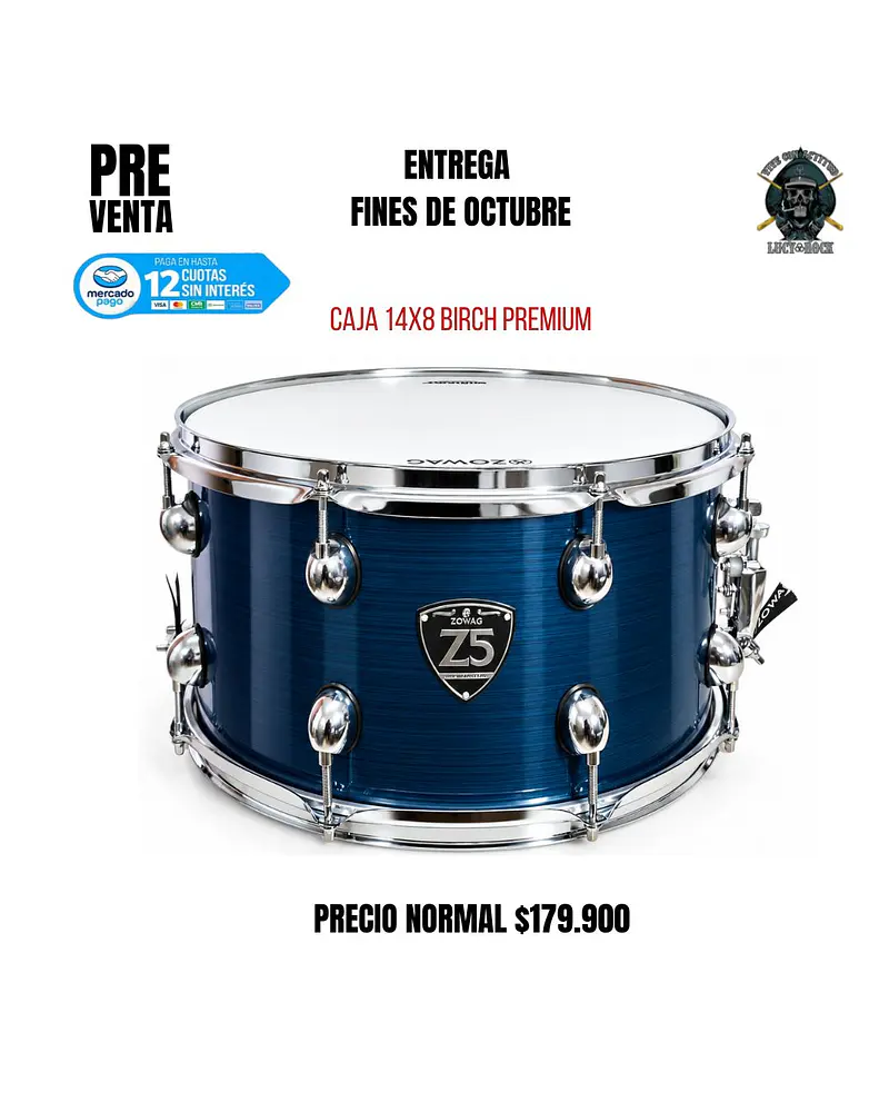 PREVENTA CAJA Z5 14X8 10 AFINADORES BIRCH PREMIUM BLUE WARE