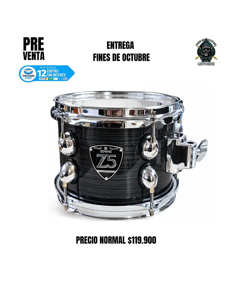 PREVENTA TOM Z5 8X7 BLACK WOOD
