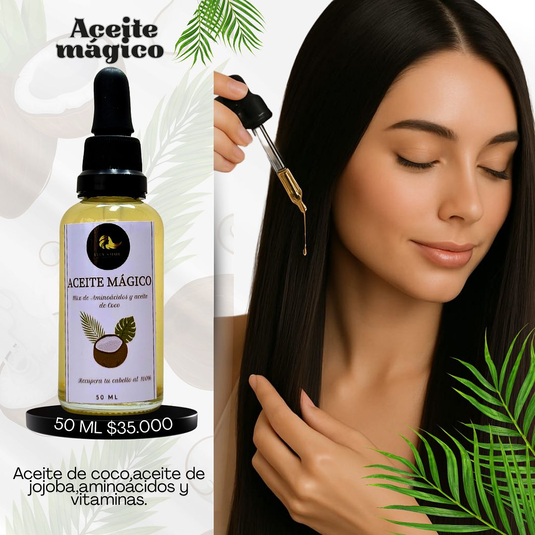 Aceite Mágico Capilar reparador  x 50 ML 3