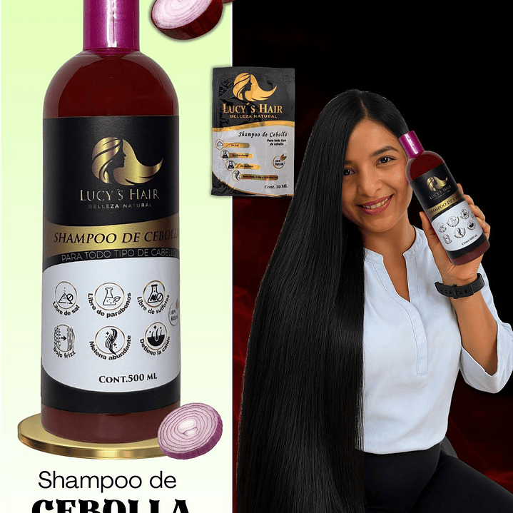Shampoo Cebolla Morada Anticaída X 500 ML 2