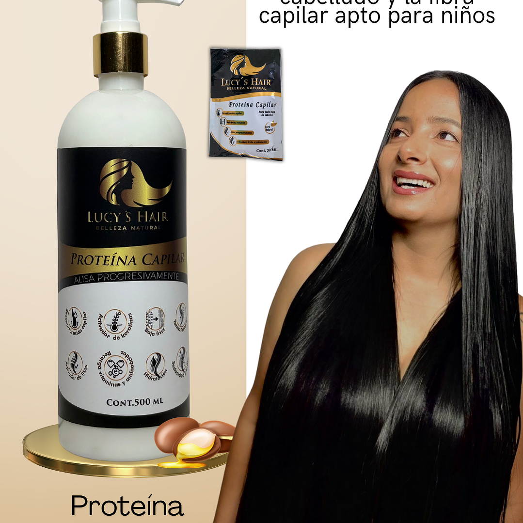 Proteína Capilar Alisa progresivamente x 500 ML 3