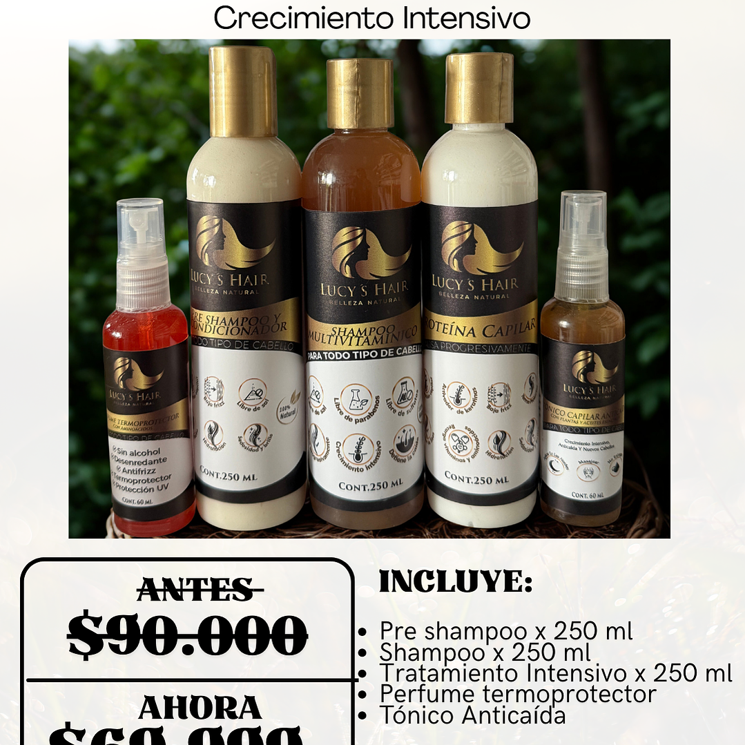 RUTINA CAPILAR COMPLETA Kit Multivitaminico EFECTO LISO X 250 ML 2