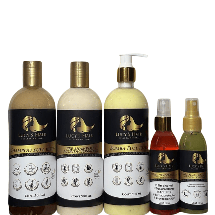 COMBO COMPLETO FULL RIZOS  HIDRATACÍON Y REPARACION INTENSIVA X 500 ML 1