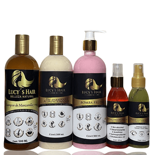 COMBO COMPLETO CABELLOS CLAROS  CRECIMIENTO INTENSIVO X 500 ML