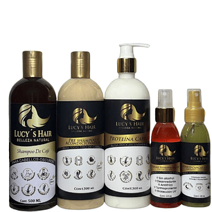 COMBO COMPLETO Café CABELLOS Oscuros CRECIMIENTO INTENSIVO X 500 ML