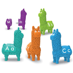 JUEGO CONECTAR LLAMAS CON LETRAS