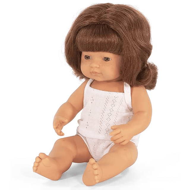 MUÑECA BEBÉ CAUCÁSICA PELIRROJA 38CM