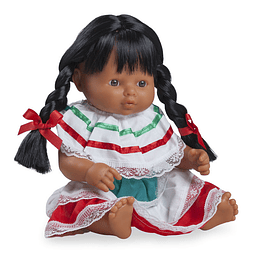 PLAY DOLLS NIÑA LATINA 38CM CON ROPA