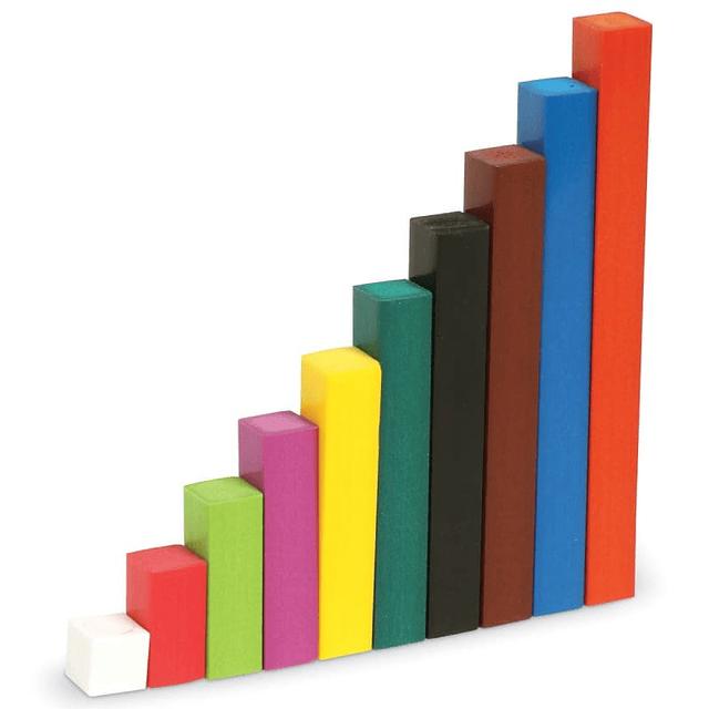 BARRAS CUISENAIRE DE MADERA 74UN