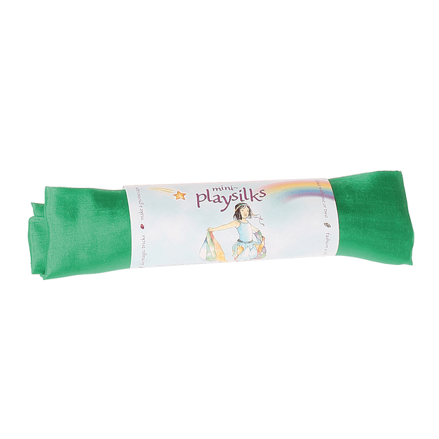 PAÑUELO SEDA DE JUEGO WALDORF COLOR VERDE ESMERALDA