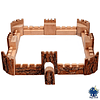 CASTILLO MEDIEVAL DE MADERA CON CORTEZA MAGIC WOOD, 16PZ