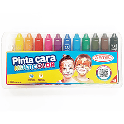 PINTA CARA MULTICOLOR 12 COLORES