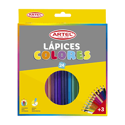 ARTEL LÁPICES LARGOS 24 COLORES