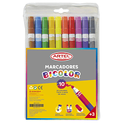 ARTEL MARCADORES BICOLOR 10UND, 20 COLORES