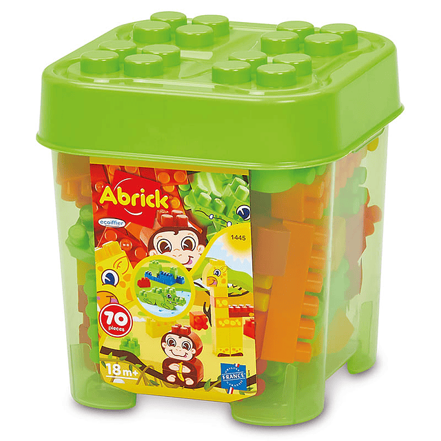 ABRICK - CAJA CON 70 BLOQUES TIPO LEGO