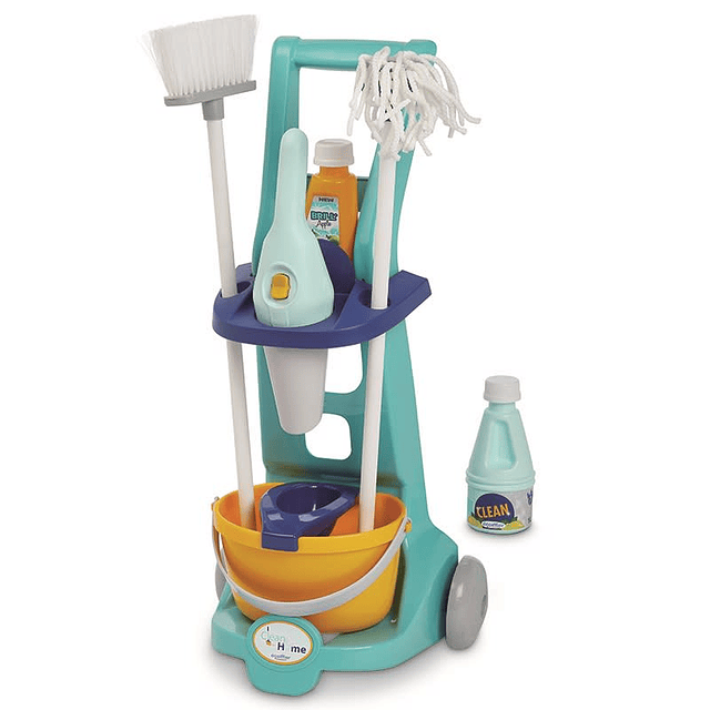 CLEAN HOME - CARRITO DE LIMPIEZA 8PZ