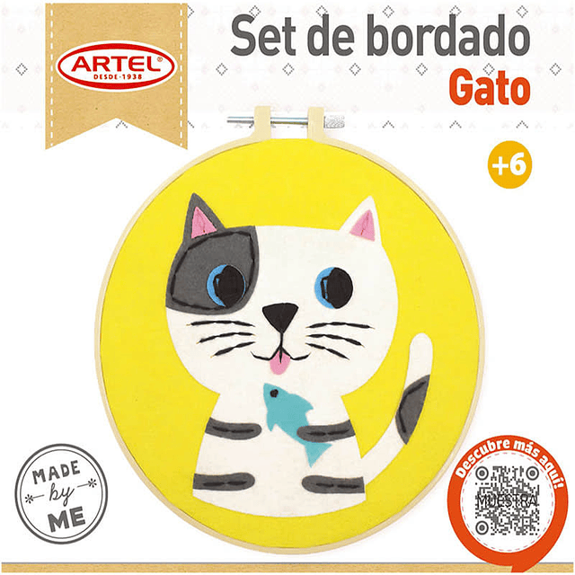 ARTEL SET DE BORDADO GATO