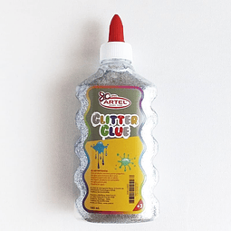 ARTEL COLA GLITTER GLUE 185ML PLATEADO