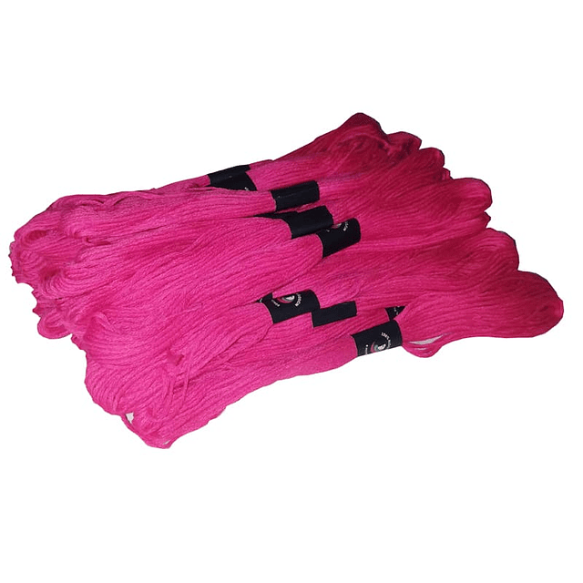 PACK 24 HILOS DE BORDAR FUCSIA 8MTS