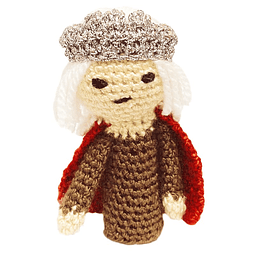 Títere dedo rey amigurumi