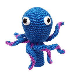 Títere dedo pulpo amigurumi