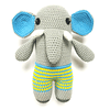 Muñeco animal amigurumi Elefante