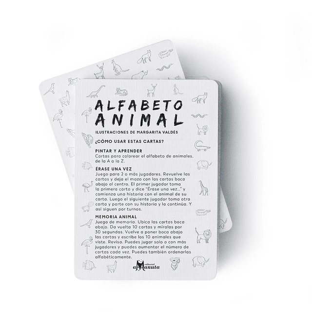 Cartas Alfabeto animal