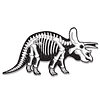 Dino puzle gigante para piso, diseño Triceratops 20pz