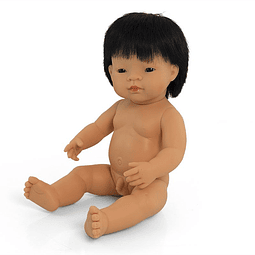 Bebé asiático niño de 38cm