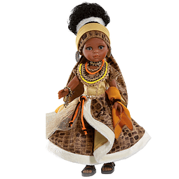 LAS AMIGAS - NORA CON TRAJE DE AFRICANA 32CM.