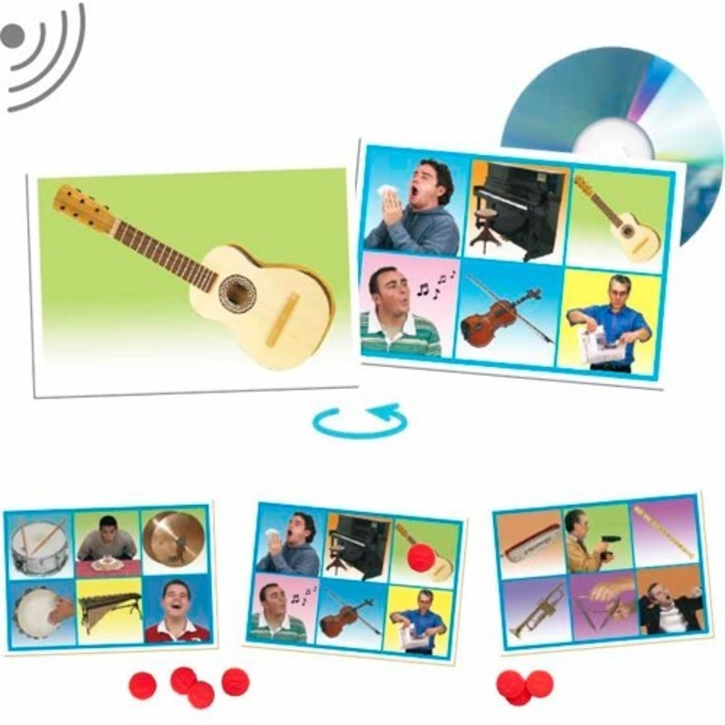 BINGO SONIDOS: ACCIONES E INSTRUMENTOS MUSICALES