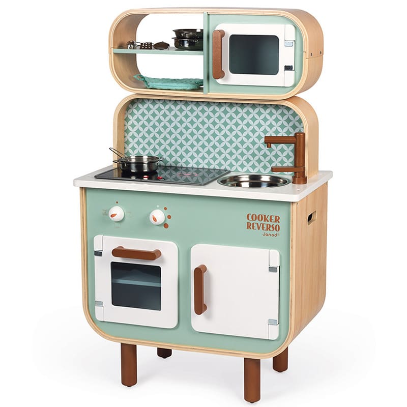 COCINA Y LAVADORA DE MADERA COOKER REVERSO