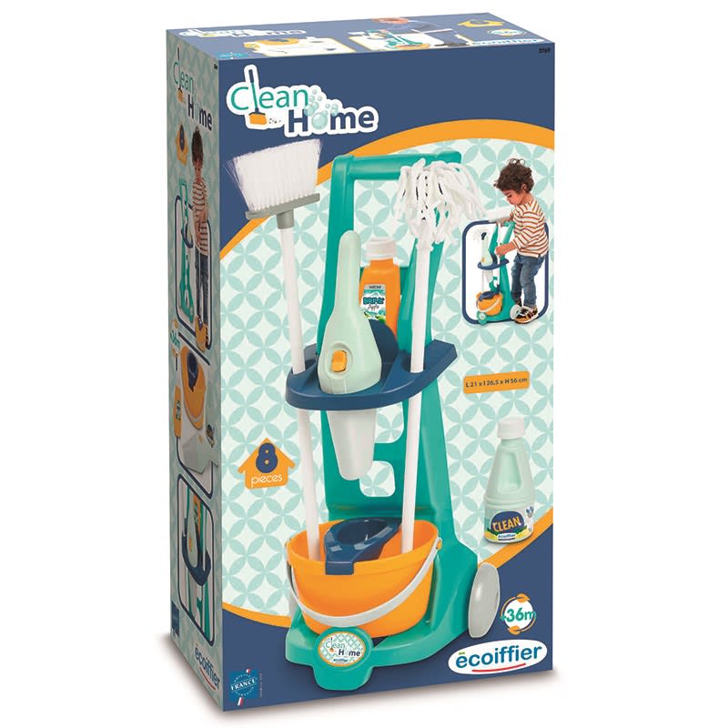 CLEAN HOME - CARRITO DE LIMPIEZA 8PZ