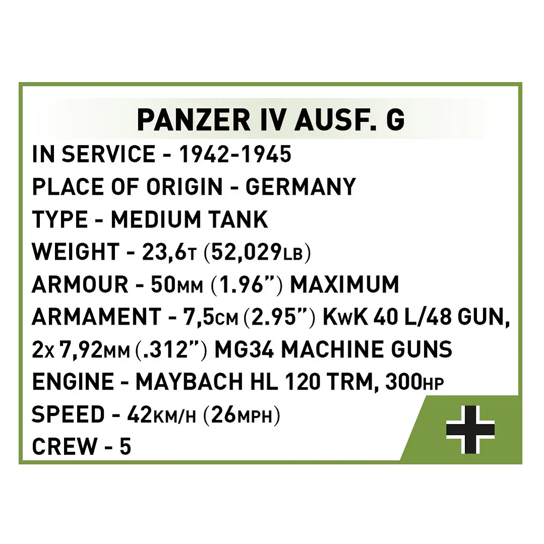 Cobi Panzer IV Ausf. G escala 1:48 7