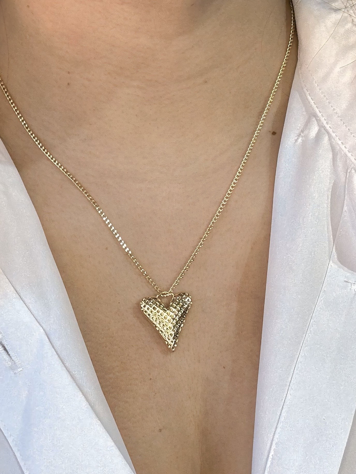 Cadena y colgante corazón  1