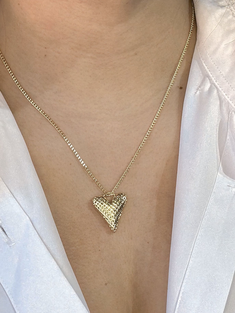 Cadena y colgante corazón  1