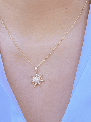 Cadena sol con circones 