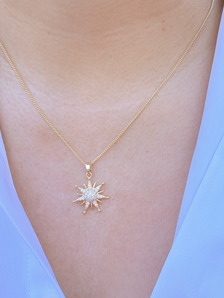 Cadena sol con circones  1