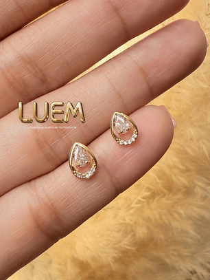 Topo mini gota con circones 