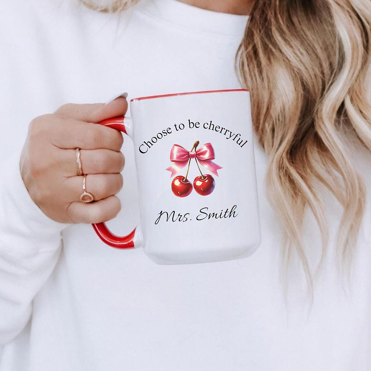 Cheerful Personalized Coffee Mug, 5